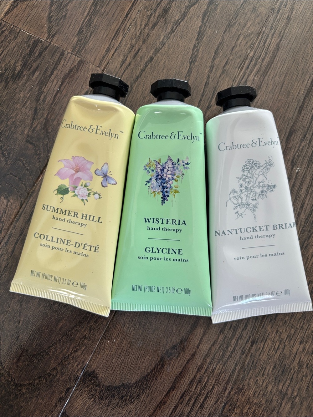 Crabtree & Evelyn hand cream- set of 3, 3.5 ounces each, NWOB